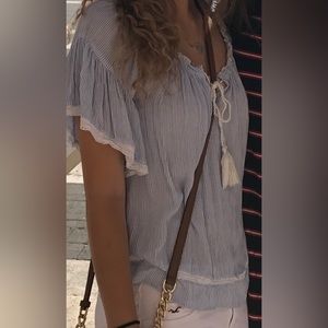 American Eagle Outfitters Over the Shoulder Top Size XS